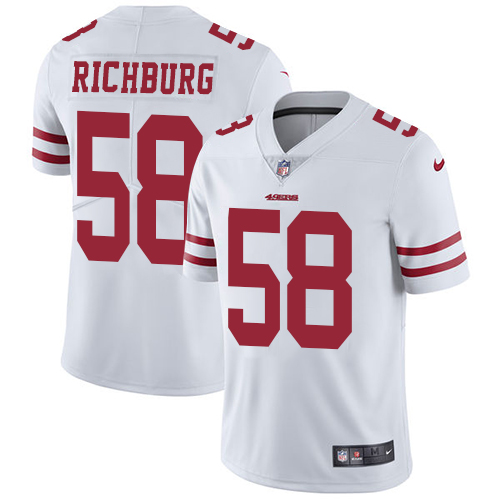 San Francisco 49ers Limited White Men Weston Richburg Road NFL Jersey 58 Vapor Untouchable